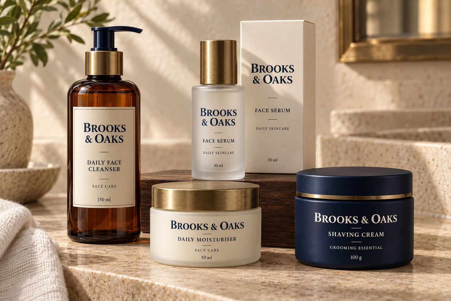 Brooks & Oaks personal-care collection